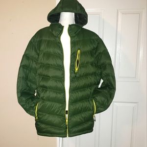 SALE Hawke&Co Sports Performance Jacket Sz-XXL Green And Yellow Zipper